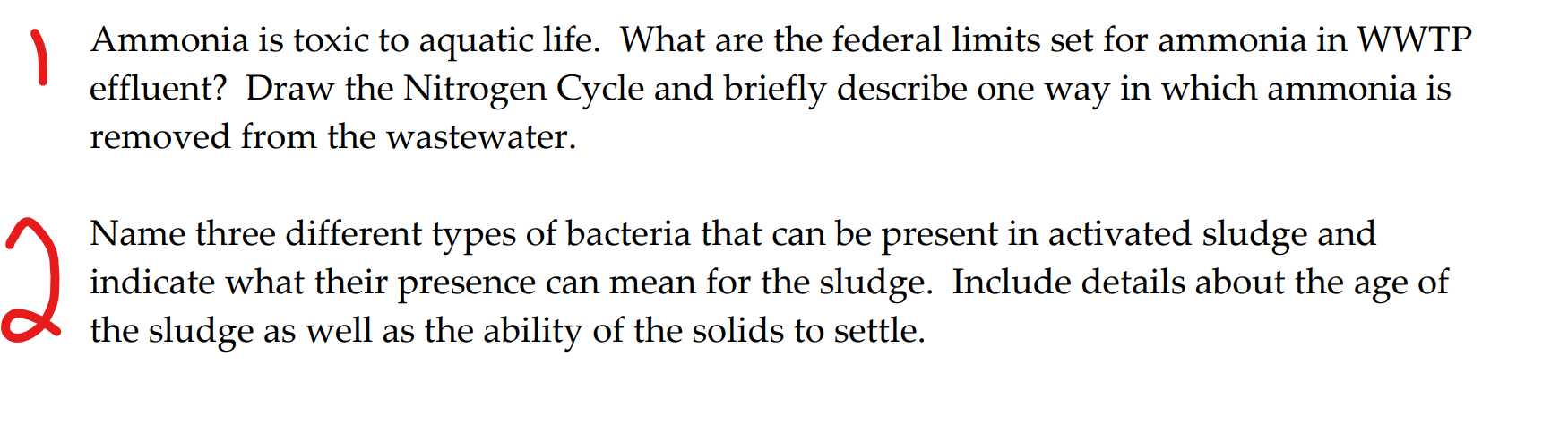 Ammonia is toxic to aquatic life. What are the