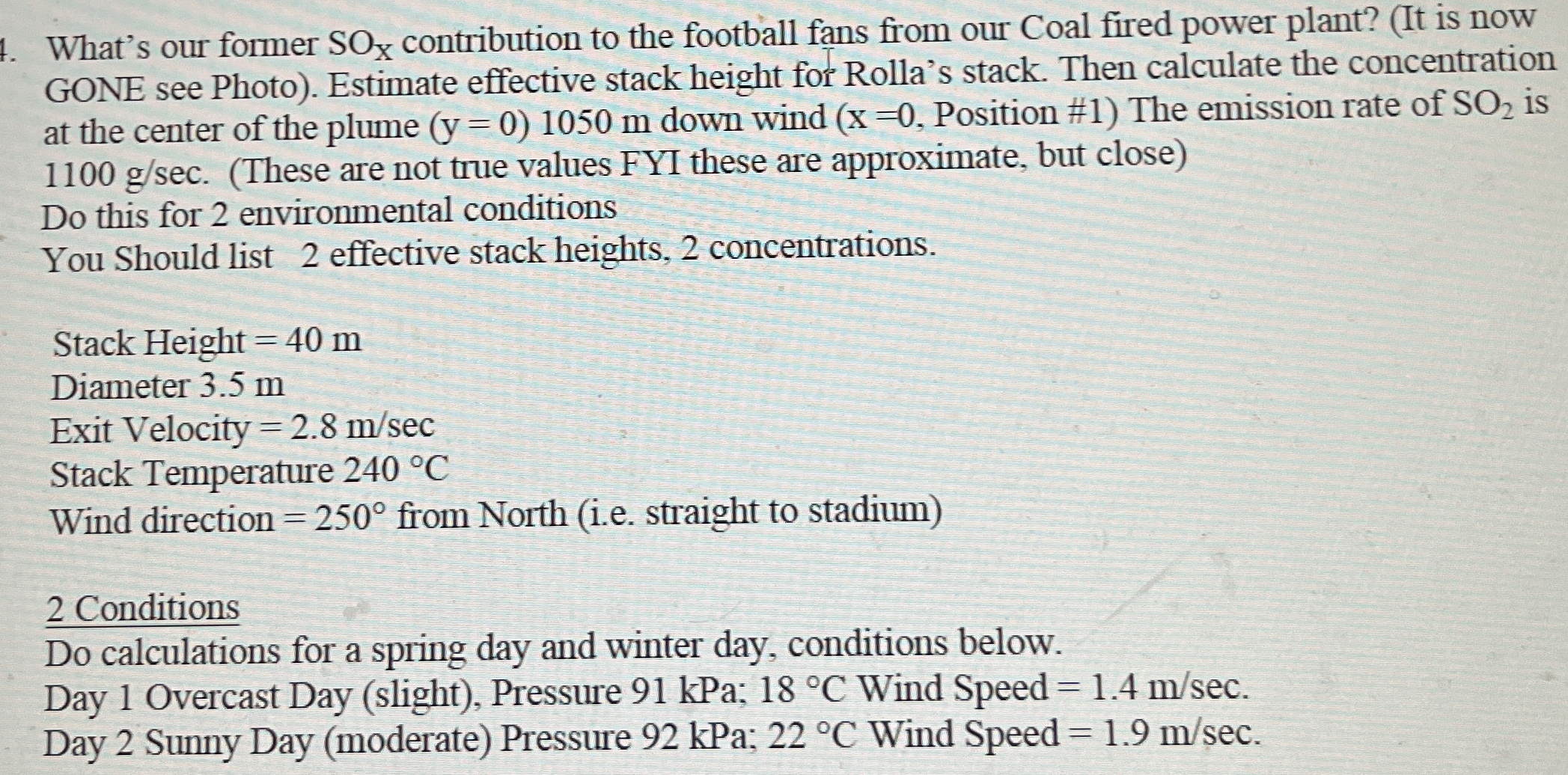 What's our former S O x contribution to the