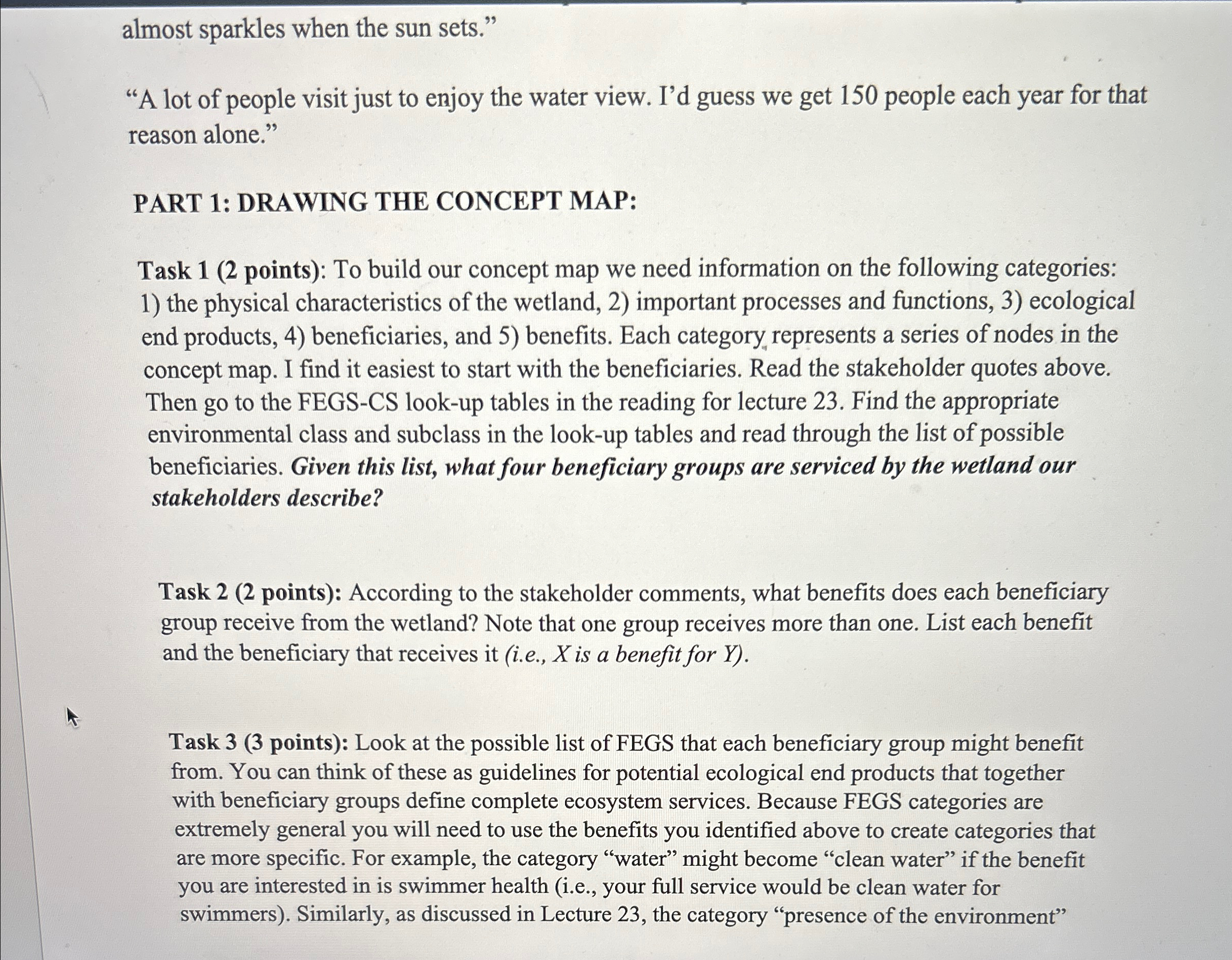 almost sparkles when the sun sets." "A lot of