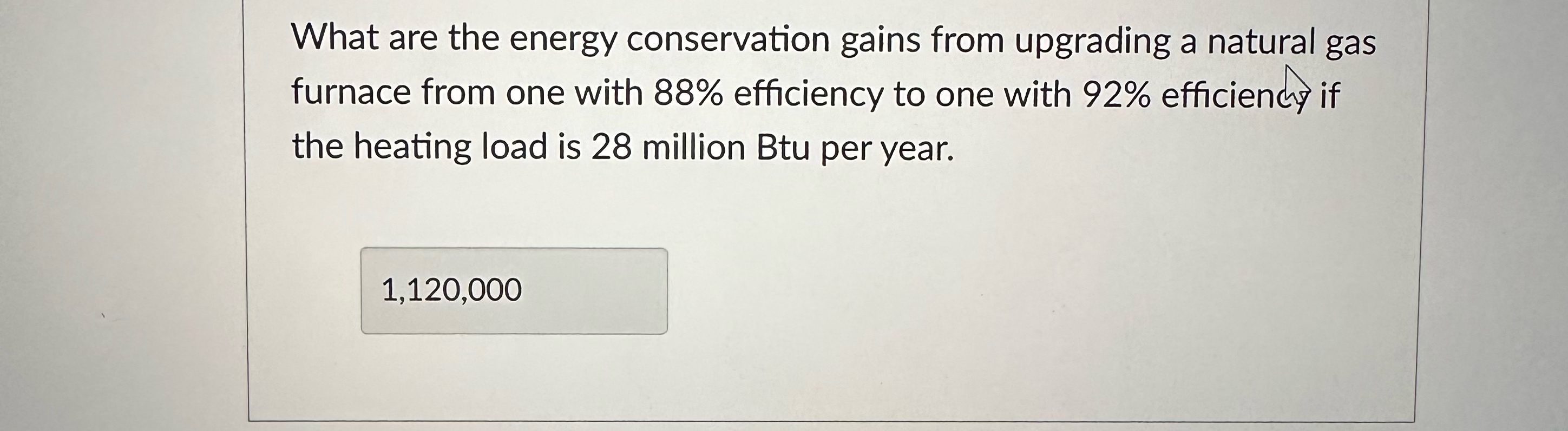 What are the energy conservation gains from