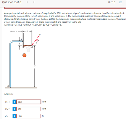 An ecperimental devioe imparts a force of