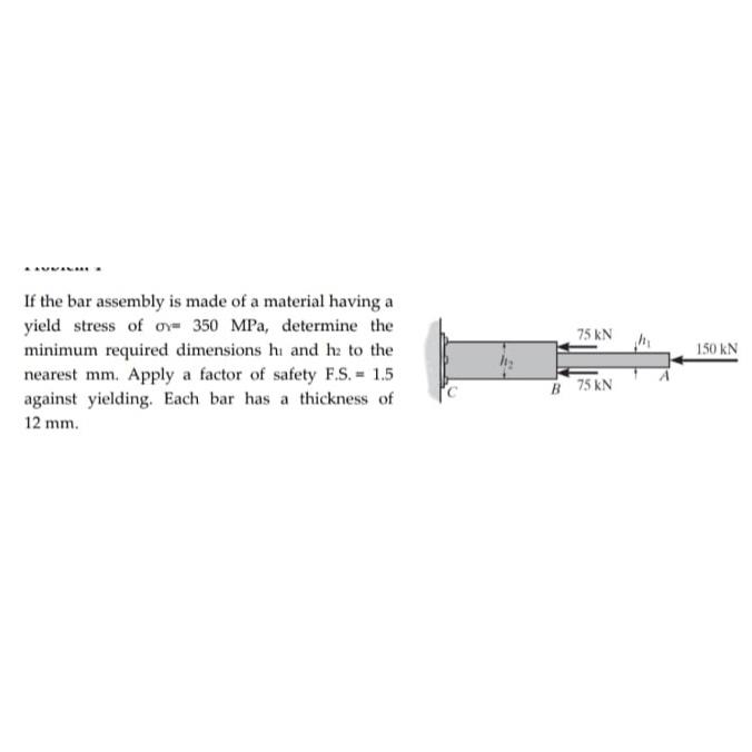 If the bar assembly is made of a material having