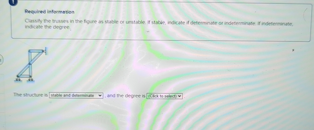 Required information Classify the trusses in the