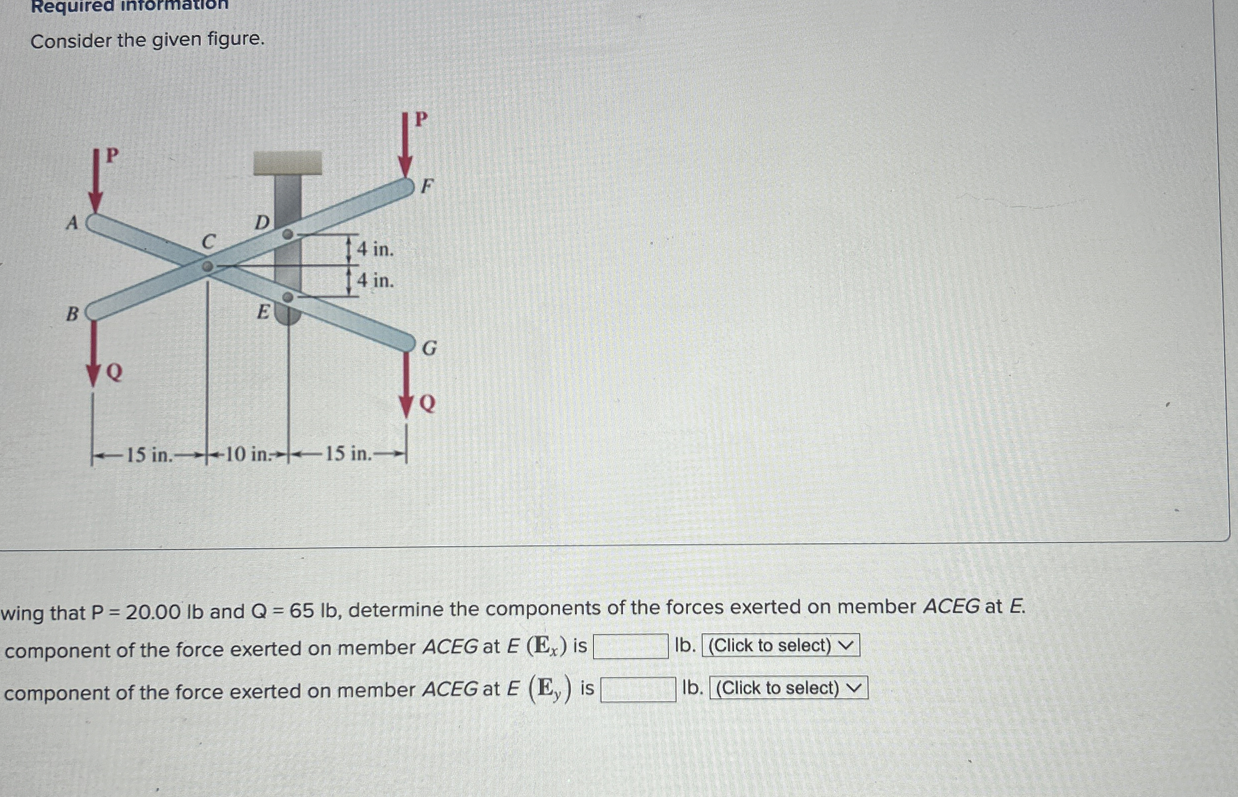 Required information Consider the given figure.