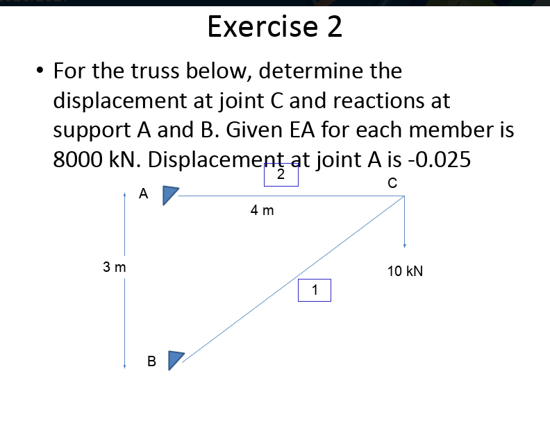 solve with step by step use stiffness matrix
