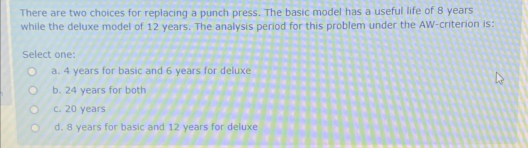 There are two choices for replacing a punch