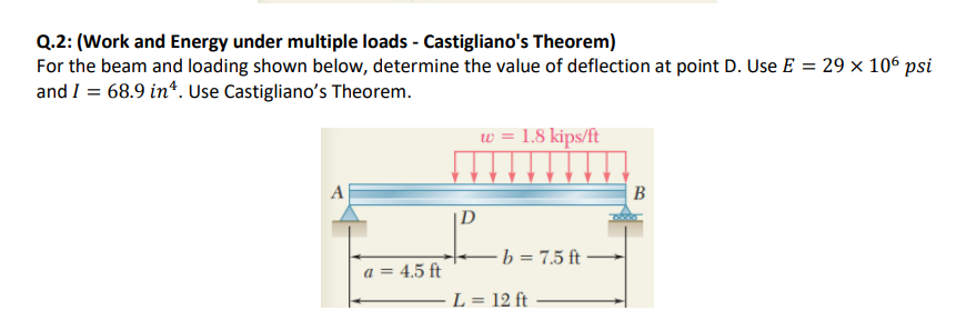 Q . 2 : ( Work and Energy under multiple loads -