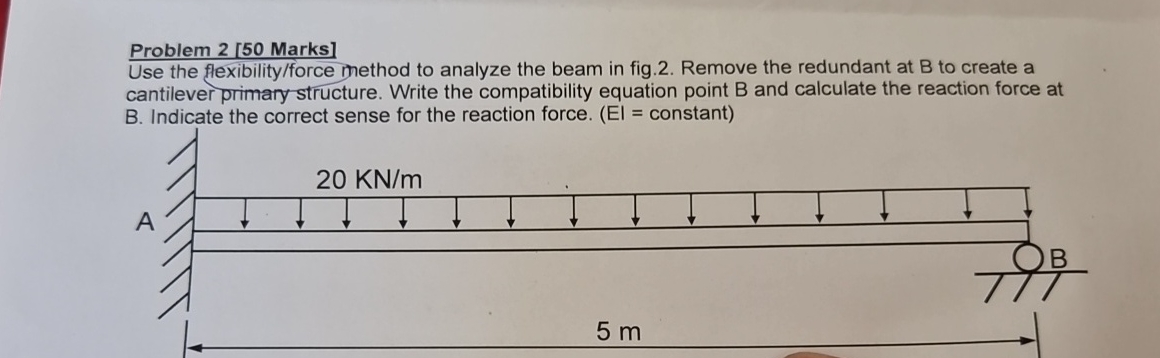 Problem Marks ] Use the flexibility / force