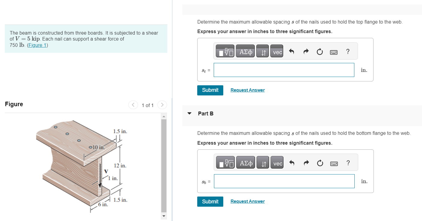 The beam is constructed from three boards. It is