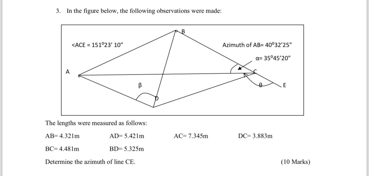 In the figure below, the following observations
