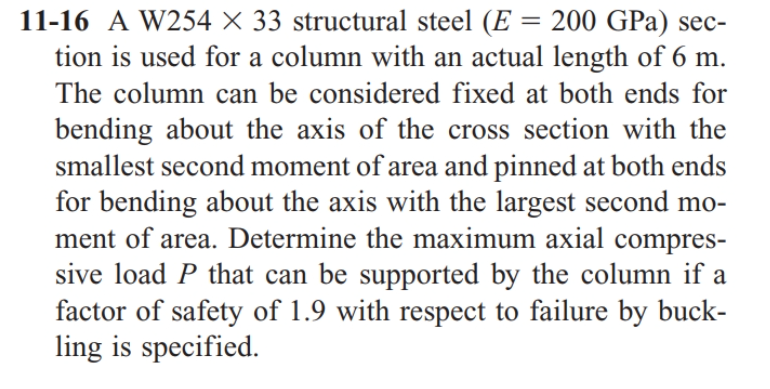 1 1 - 1 6 A W 2 5 4 3 3 structural steel ( E = 2