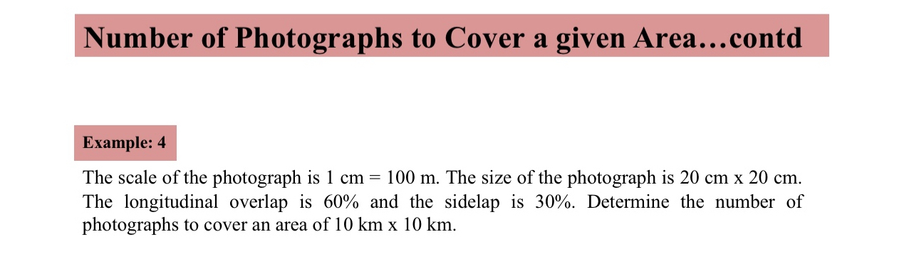 Number of Photographs to Cover a given