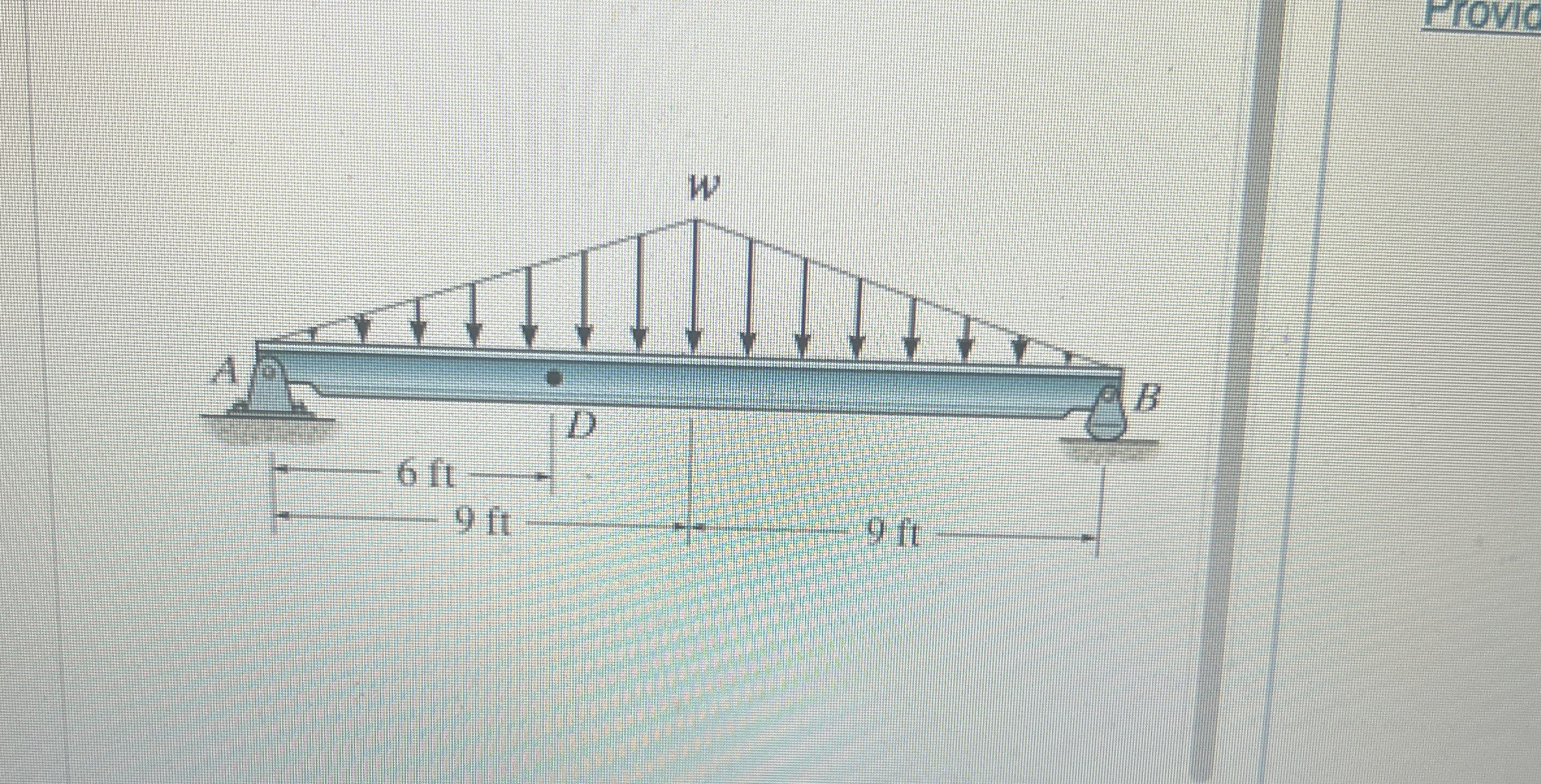 determine the sheer force at point D determine