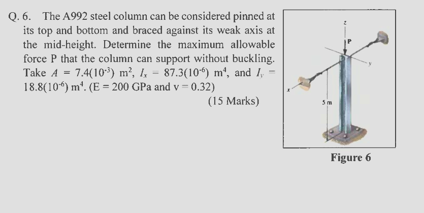 Q . 6 . The A 9 9 2 steel column can be