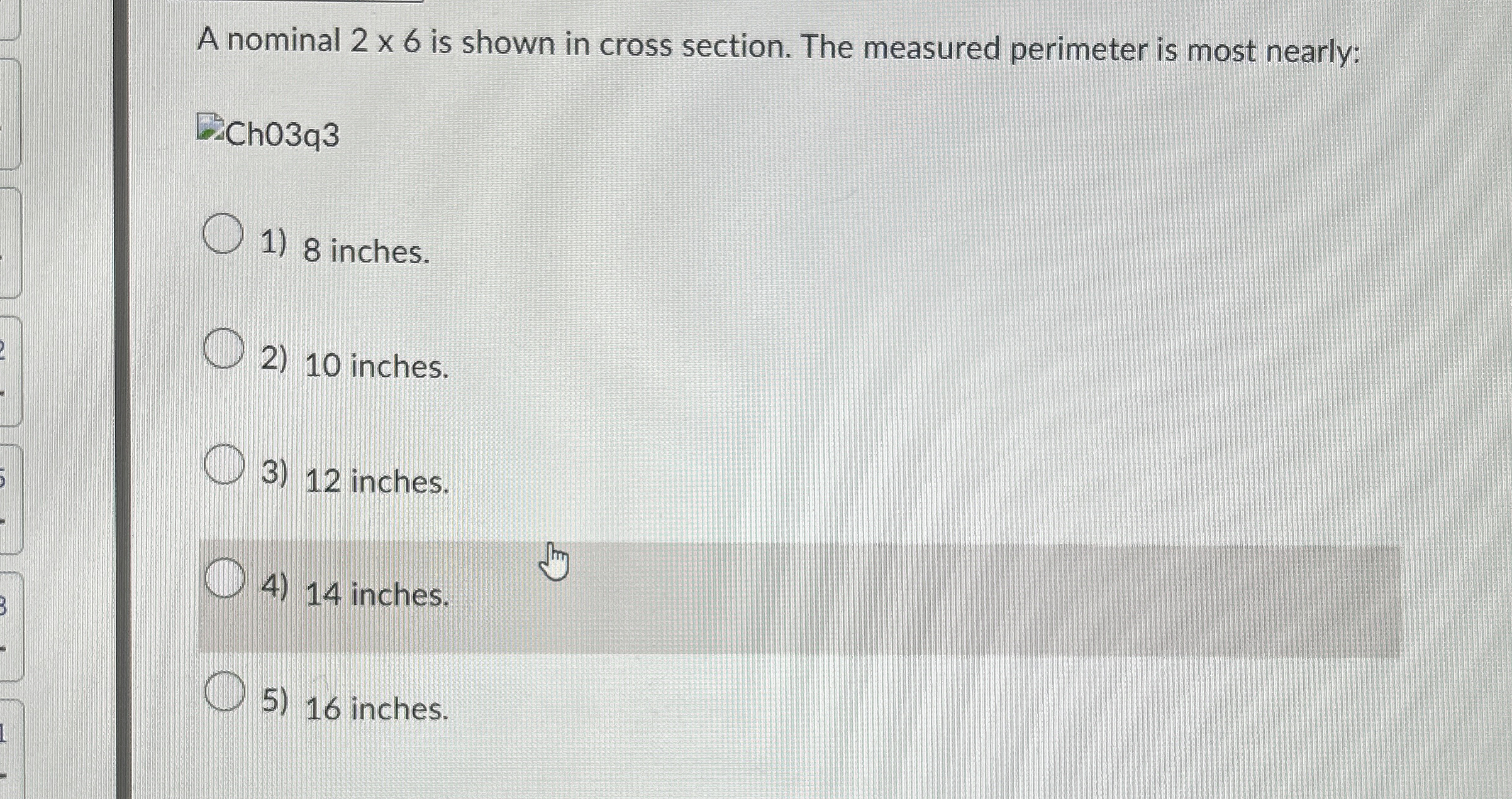 A nominal 2 6 is shown in cross section. The
