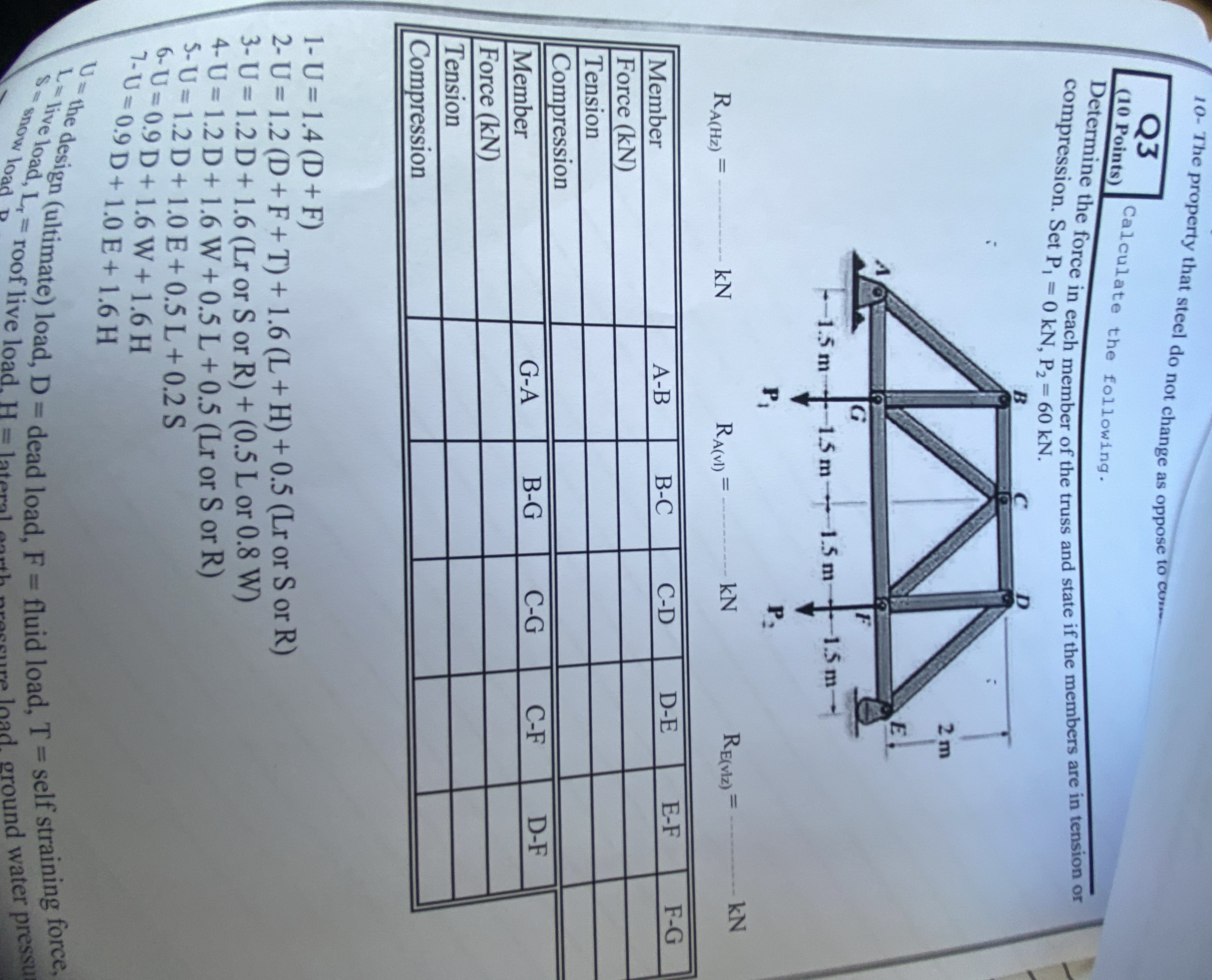 1 0 - The property that steel do not change as