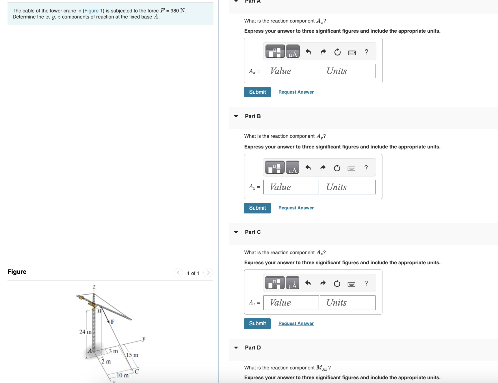 The cable of the tower crane in ( Figure 1 ) is