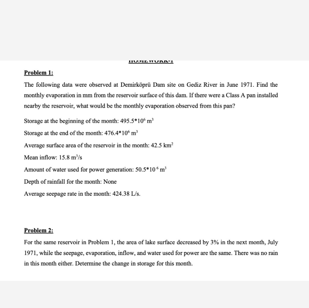 murierrun - i Problem 1 : The following data were