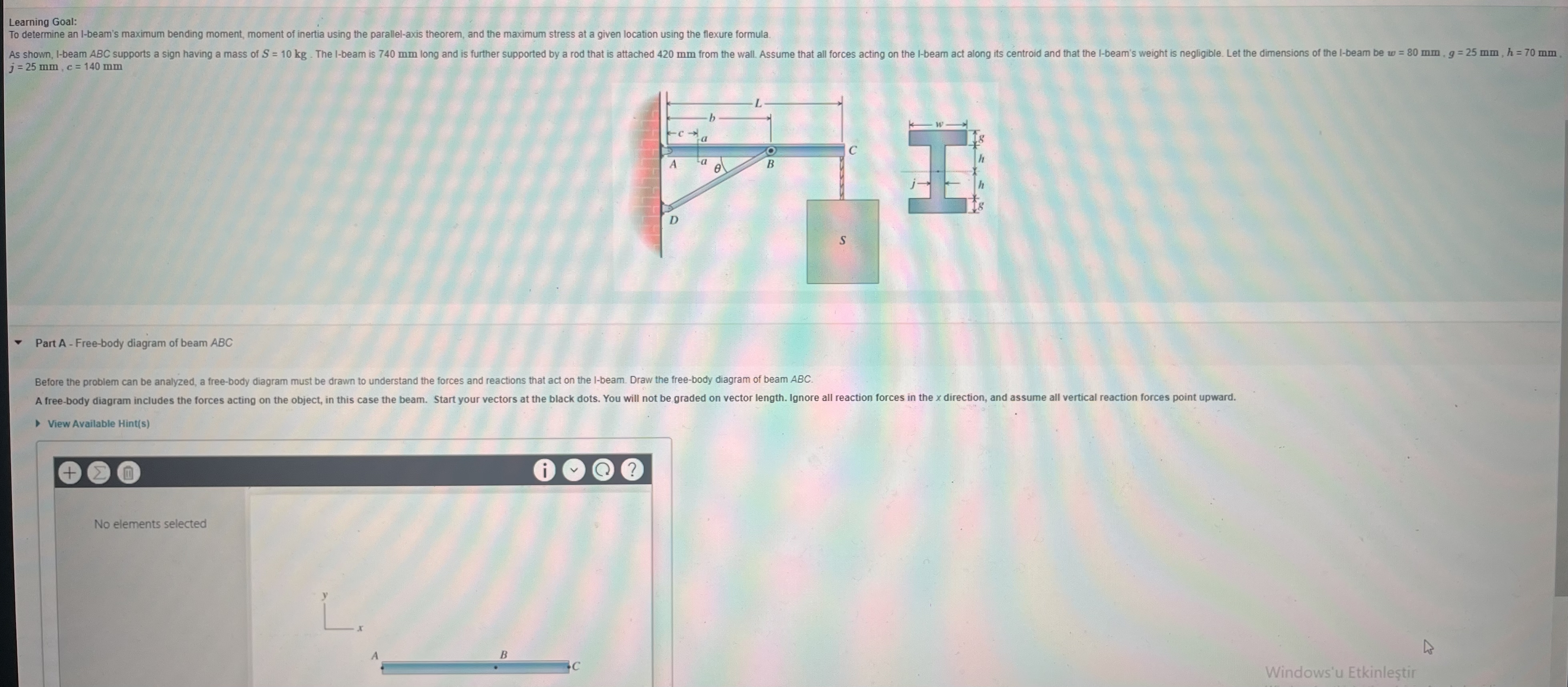 Learning Goal: To determine an I - beam's maximum