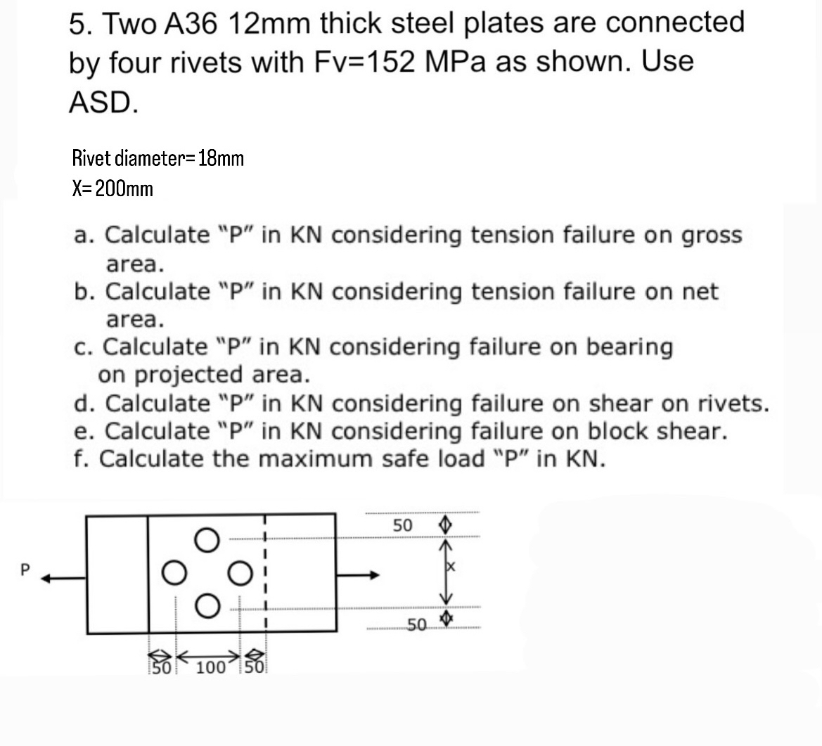 Two A 3 6 1 2 mm thick steel plates are connected