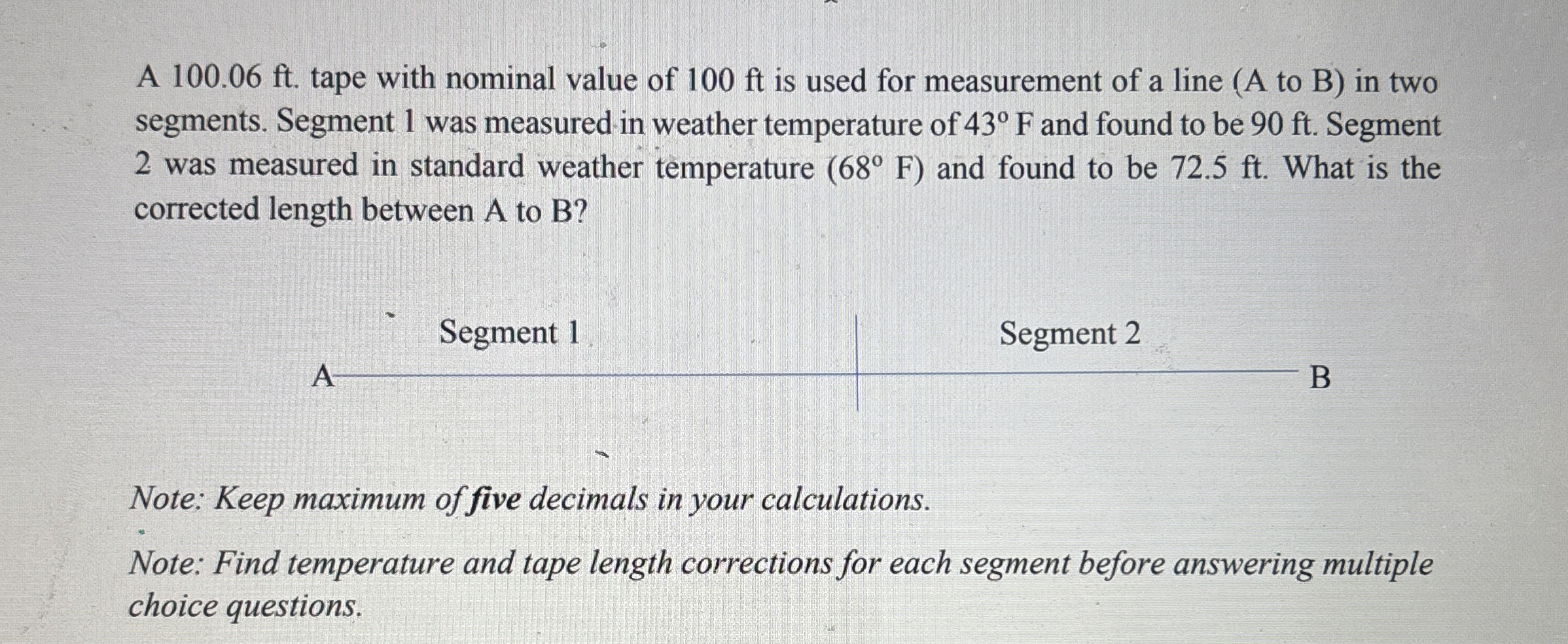 A 1 0 0 . 0 6 f t . tape with nominal value of 1