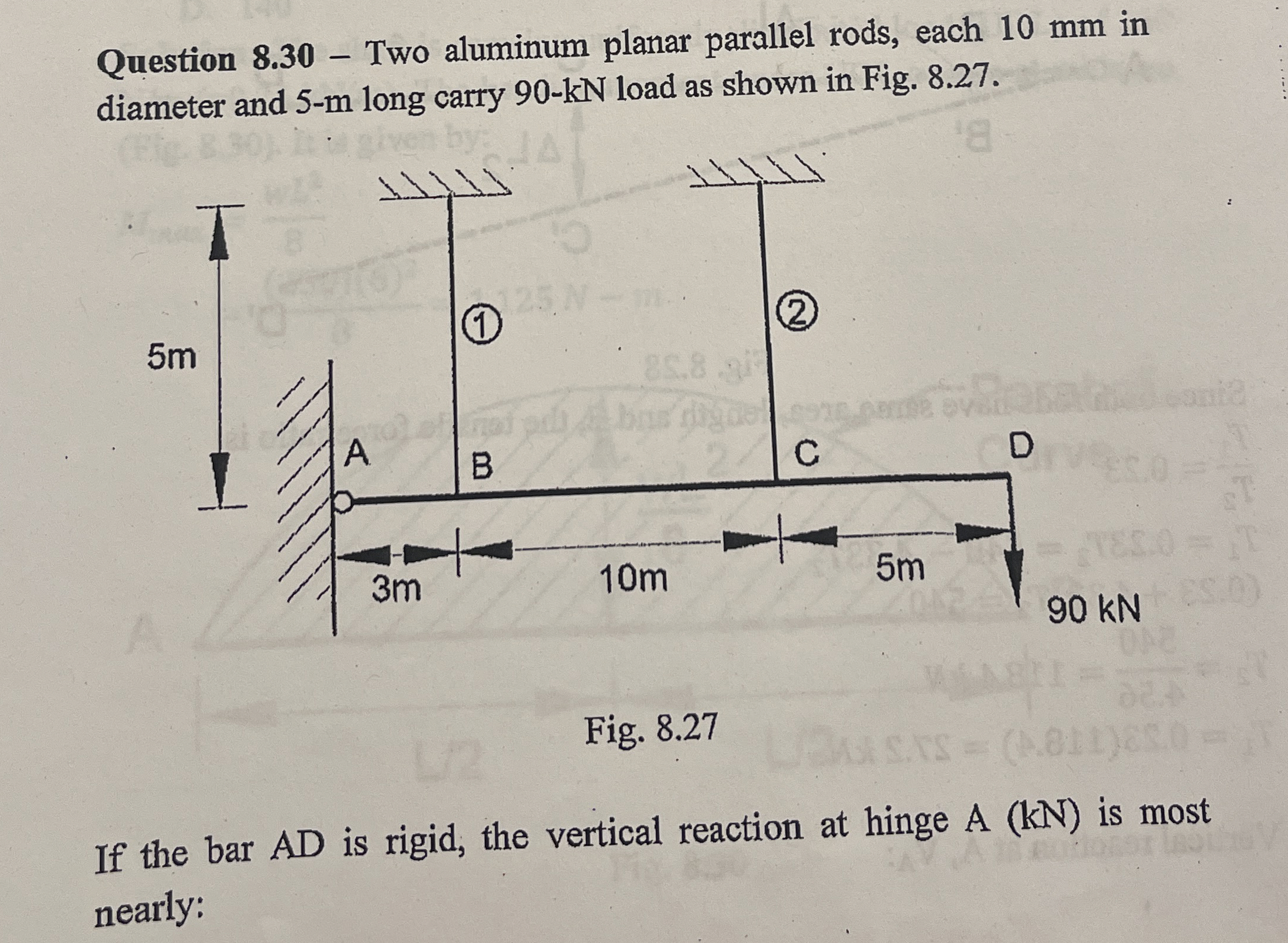 Question 8 . 3 0 - Two aluminum planar parallel