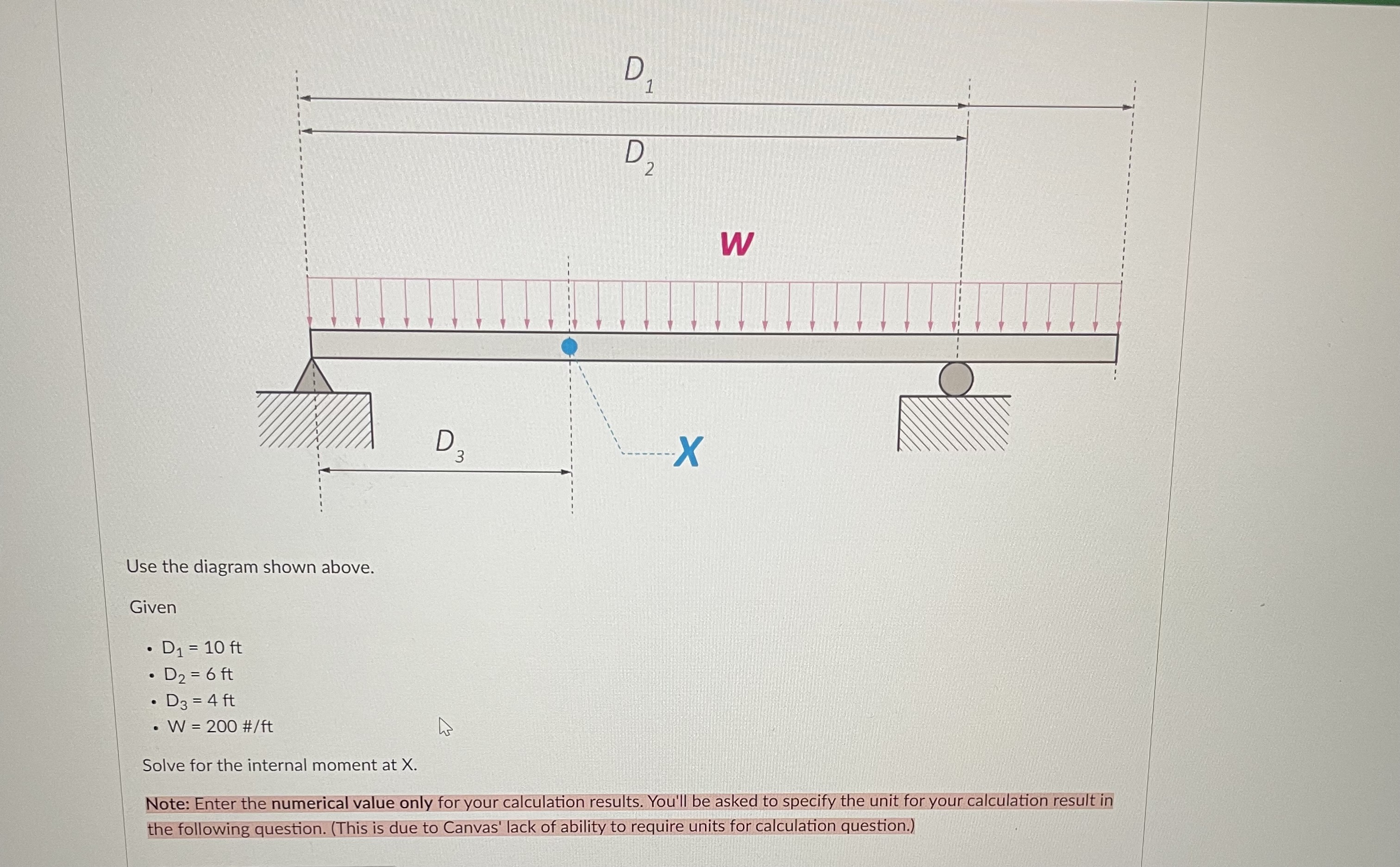 Use the diagram shown above. Given D 1 = 1 0 f t