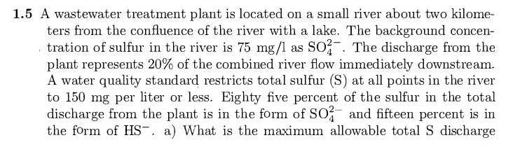 A wastewater treatment plant is located on a