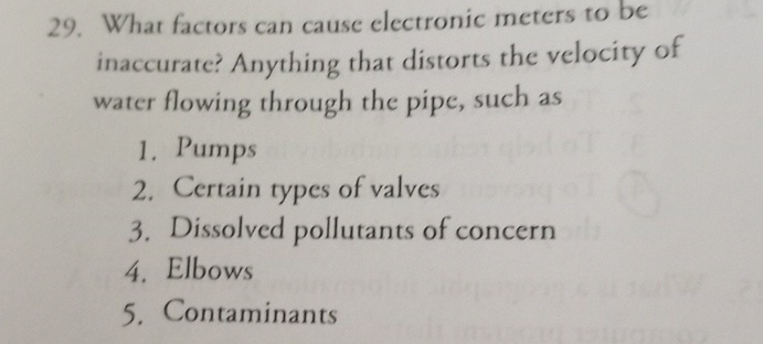 What factors can cause electronic meters to be