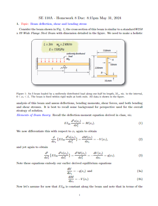 SE 1 1 0 A - Homework 8 Due: 8 : 1 5 pm May 3 1 ,
