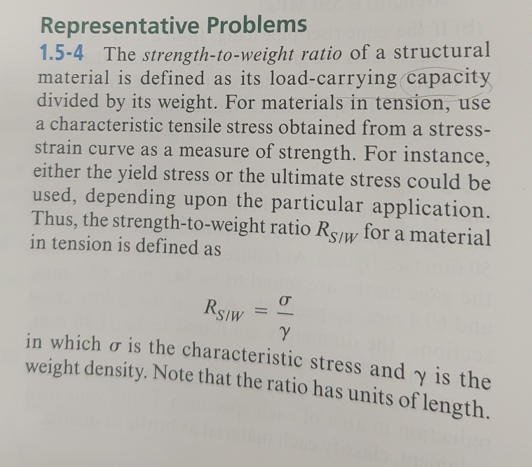Representative Problems 1 . 5 - 4 The strength -
