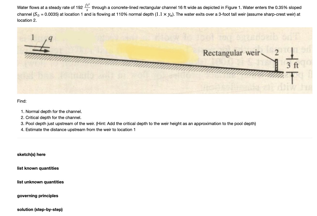 Water flows at a steady rate of 1 9 2 f t 3 s