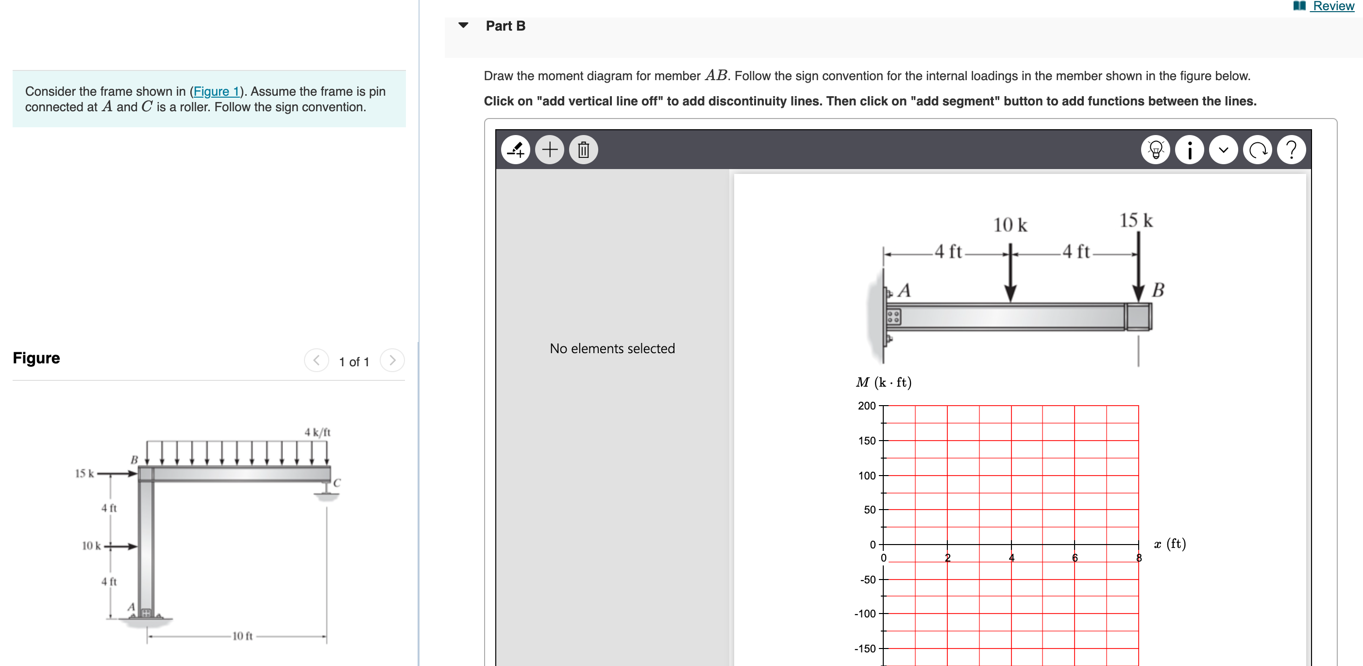 Part B Consider the frame shown in ( Figure 1 ) .