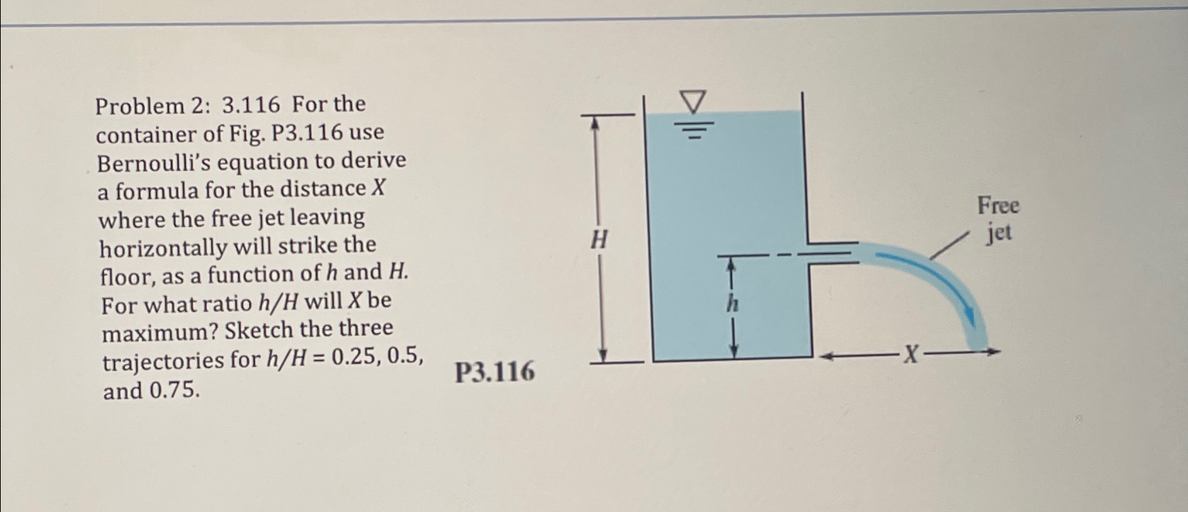 Problem 2 : 3 . 1 1 6 For the container of Fig. P