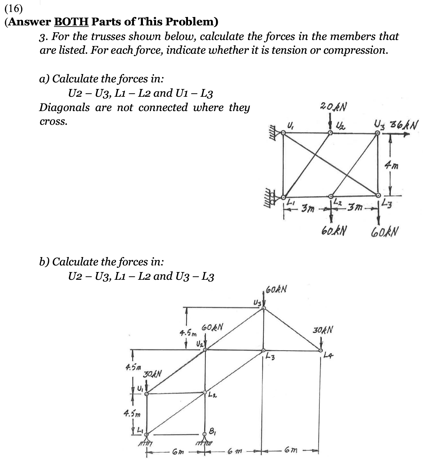 ( Answer BOTH Parts of This Problem ) For each