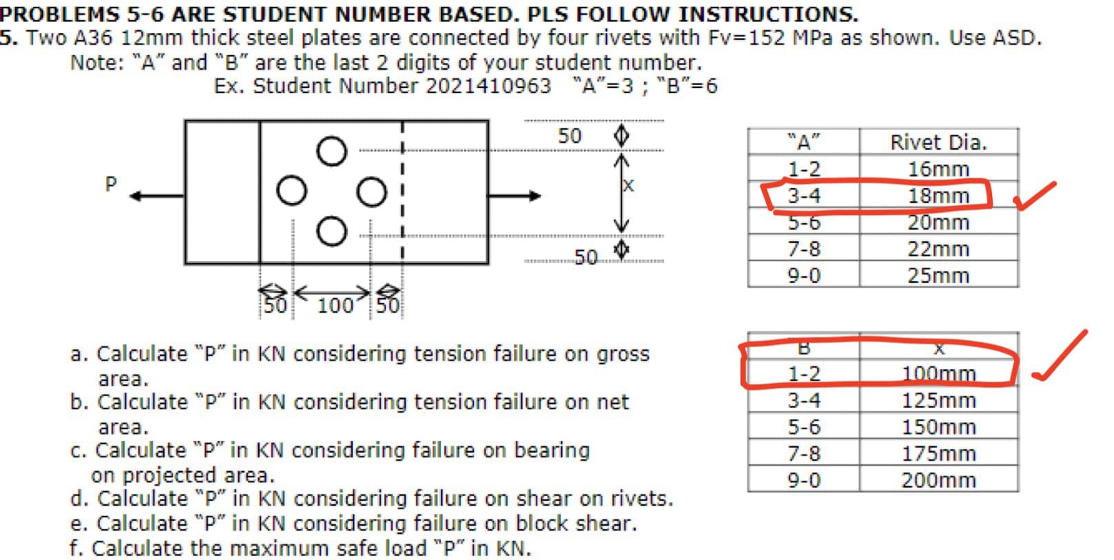PROBLEMS 5 - 6 ARE STUDENT NUMBER BASED. PLS