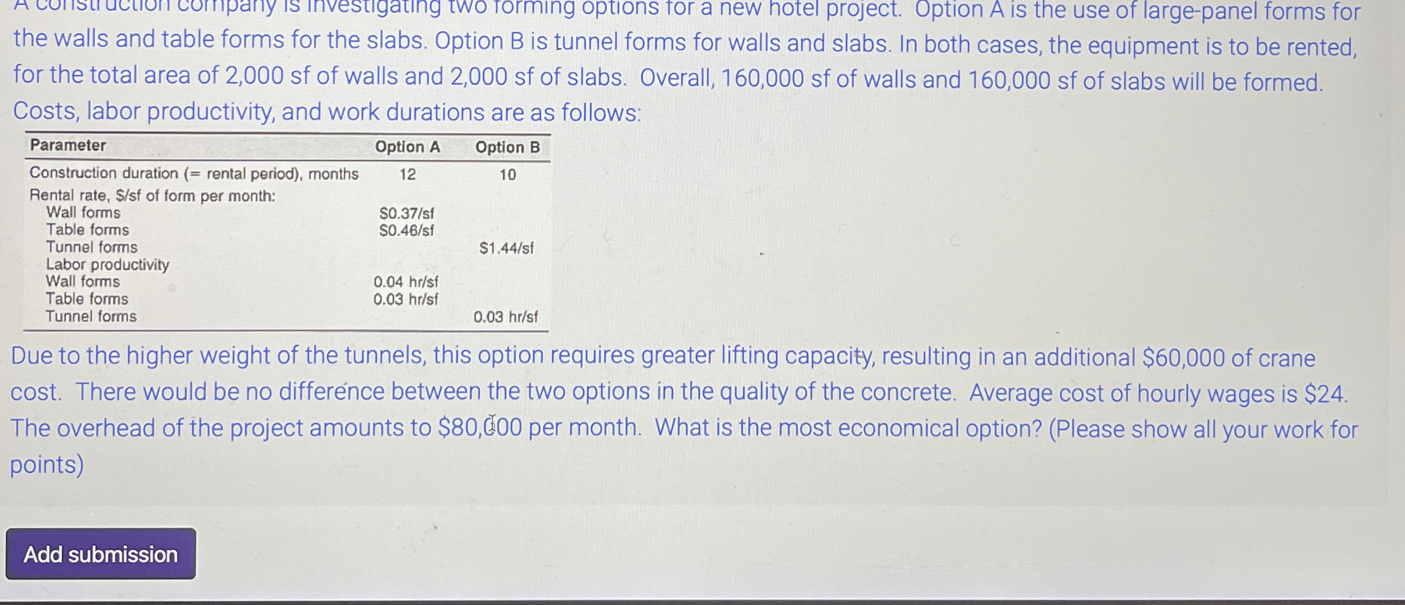 th A cormeltion fromect. Option A is the use of