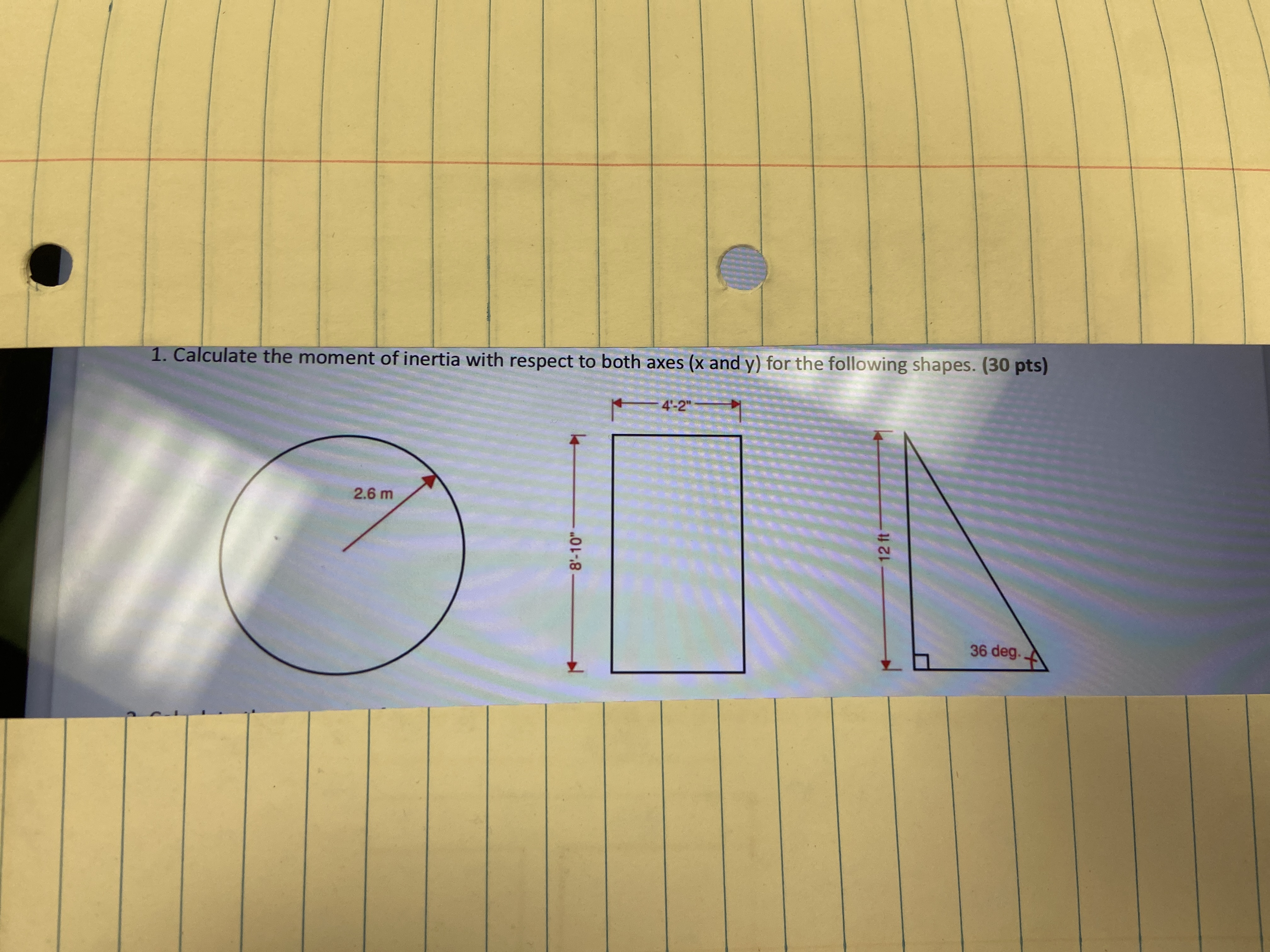 calculate the moment id inertia with respect to