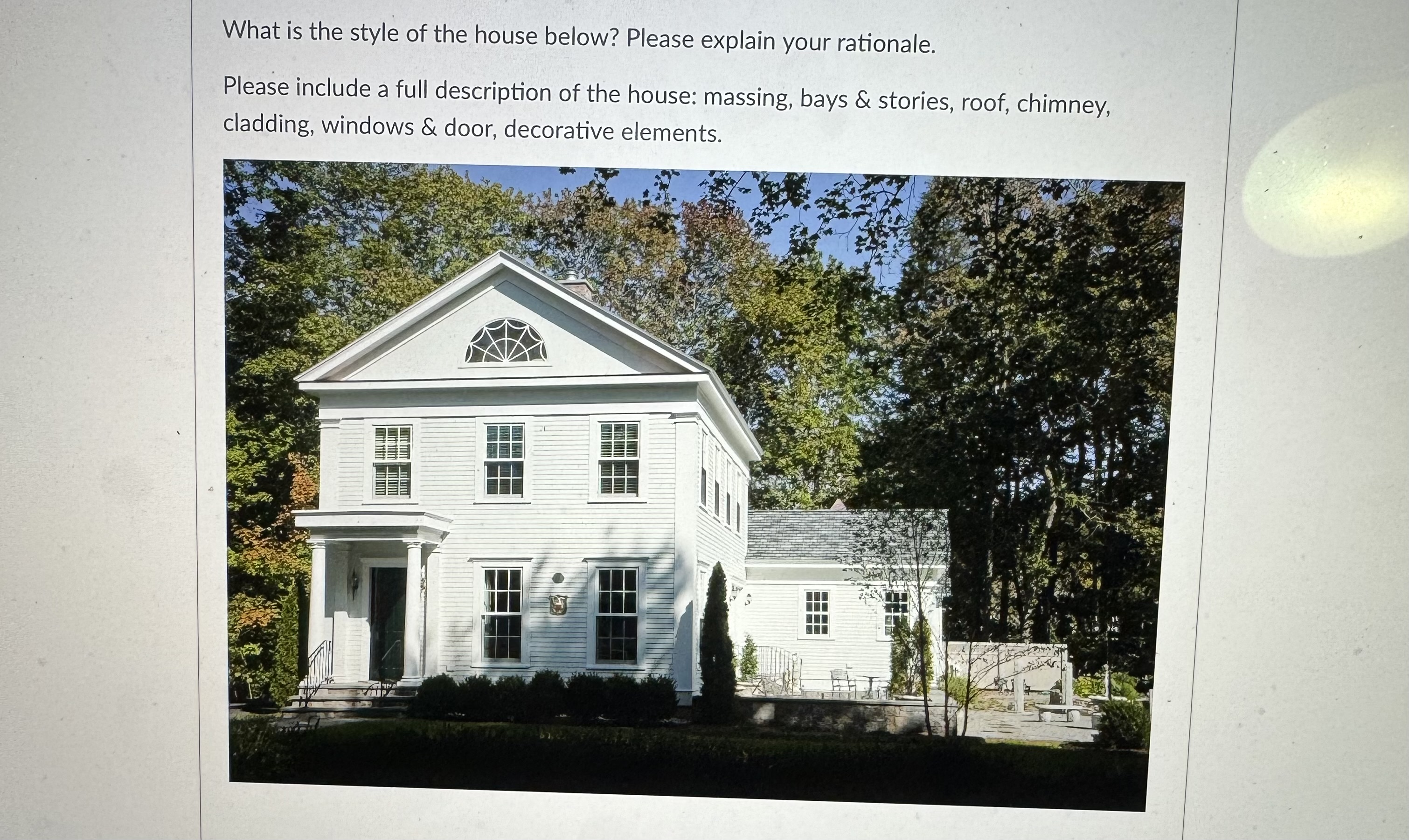 What is the style of the house below? Please