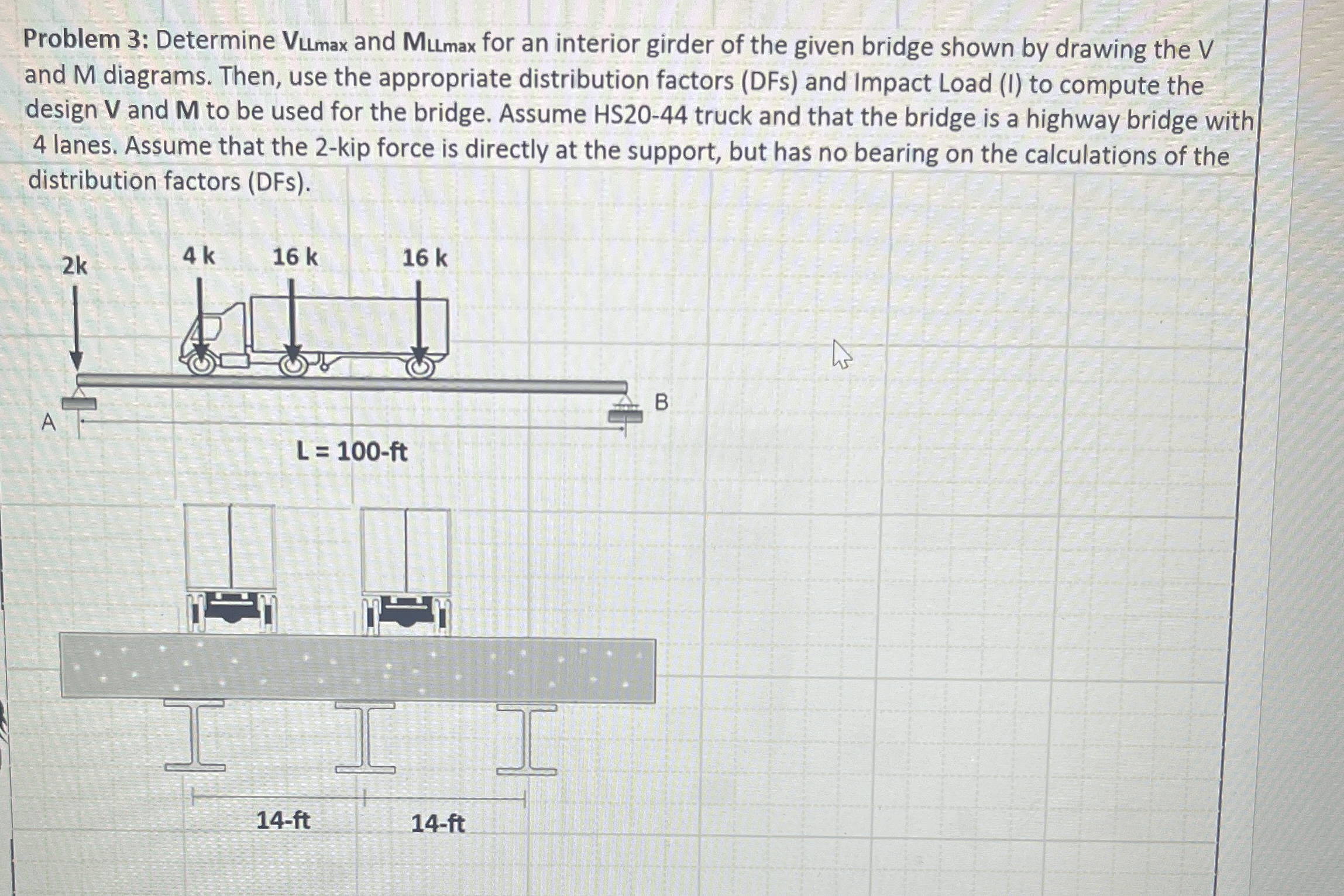 Problem 3 : Determine Vumax and Mumax for an