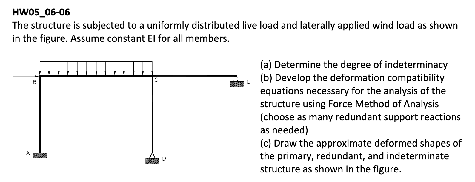 HW 0 5 _ 0 6 - 0 6 The structure is subjected to