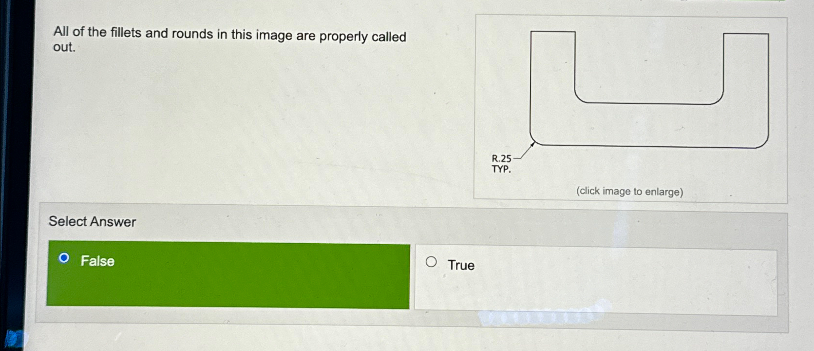 All of the fillets and rounds in this image are