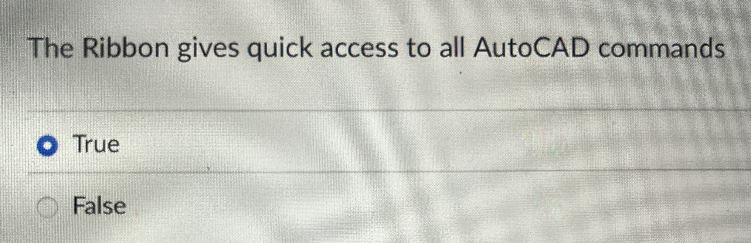 The Ribbon gives quick access to all AutoCAD
