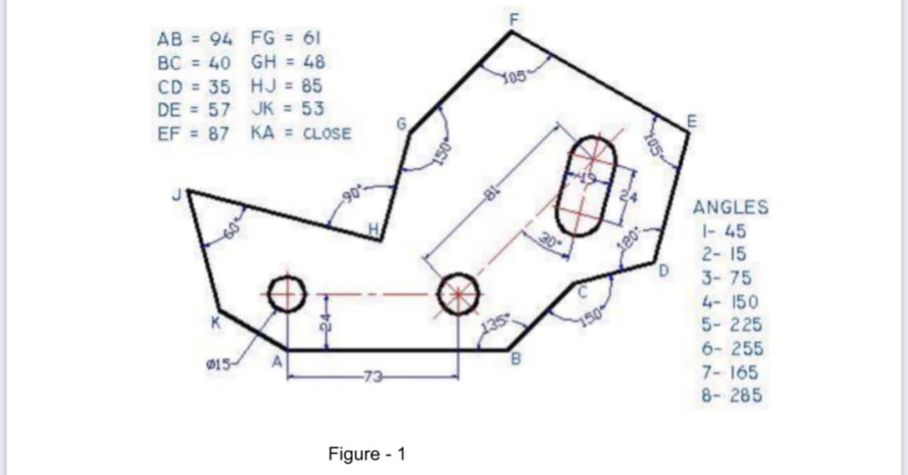 Draw an illustration of the diagram below in 1 st