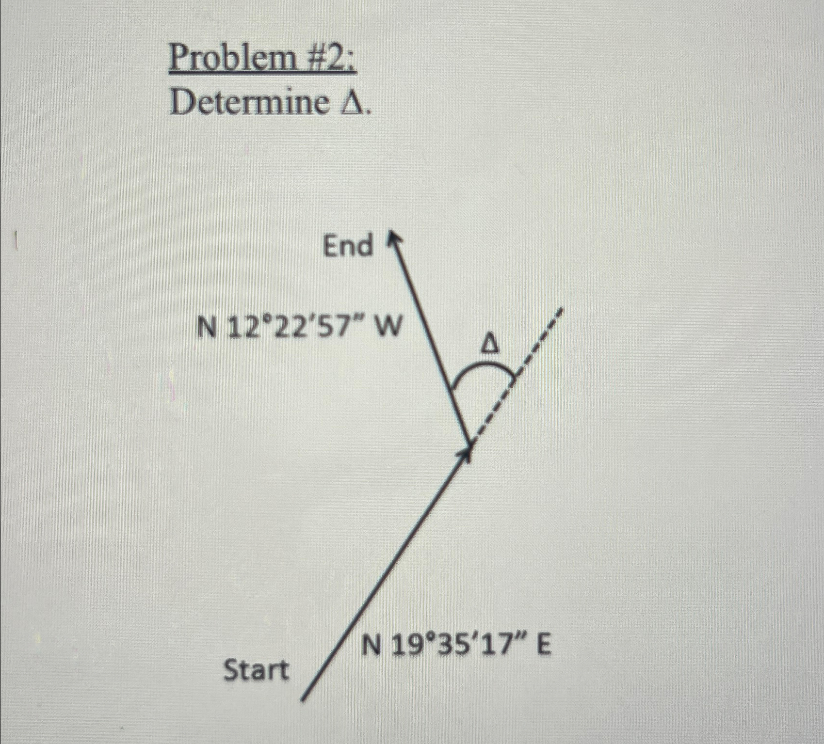 Problem # 2 : Determine .
