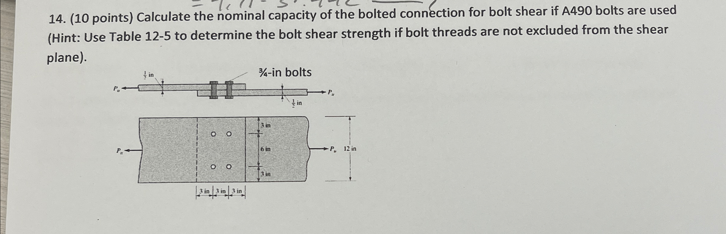 ( 1 0 points ) Calculate the nominal capacity of