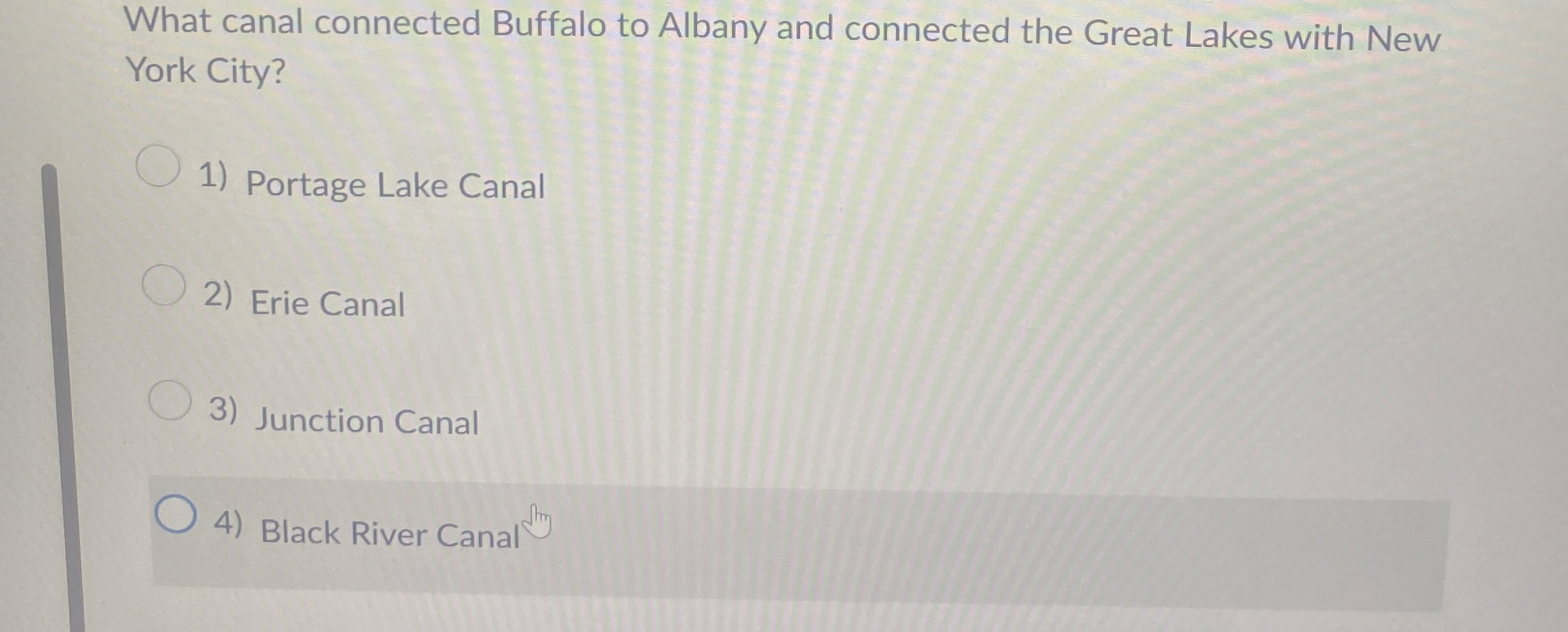 What canal connected Buffalo to Albany and