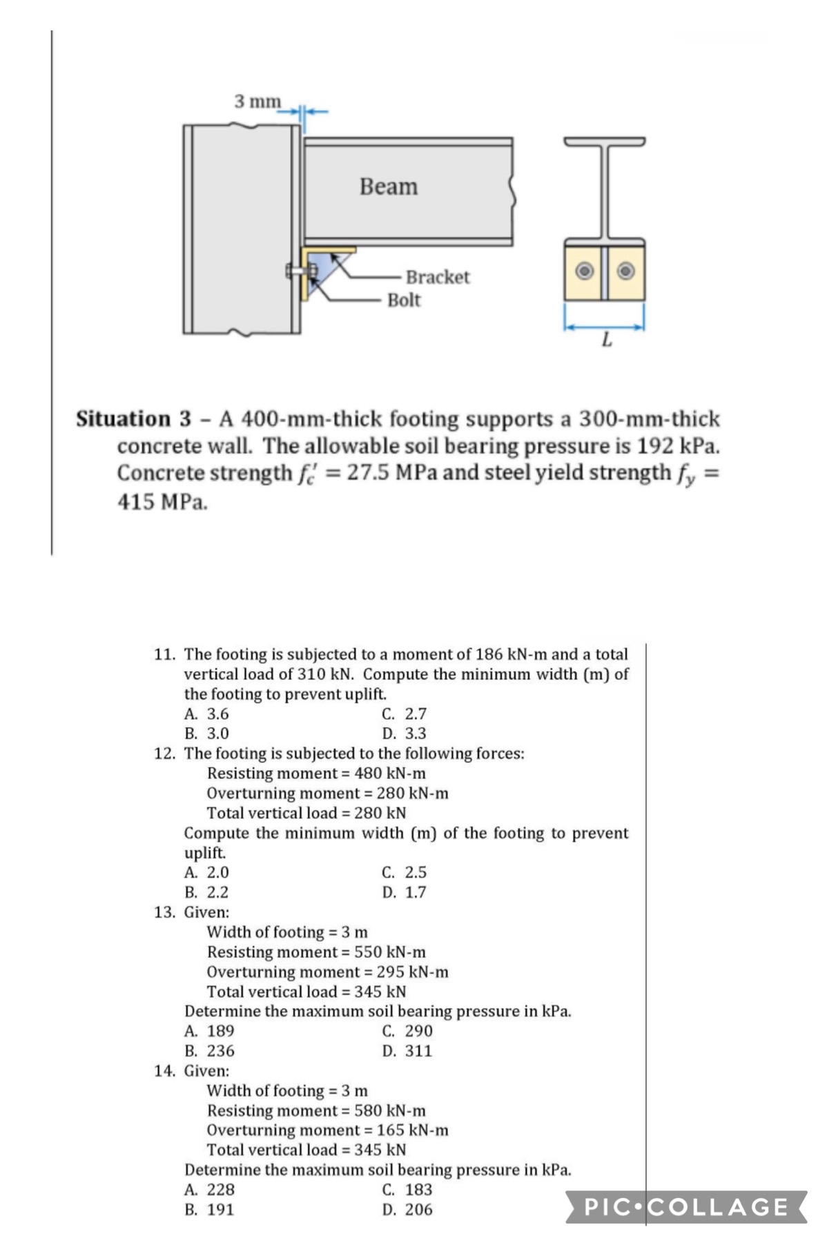 Situation 3 - A 4 0 0 - mm - thick footing