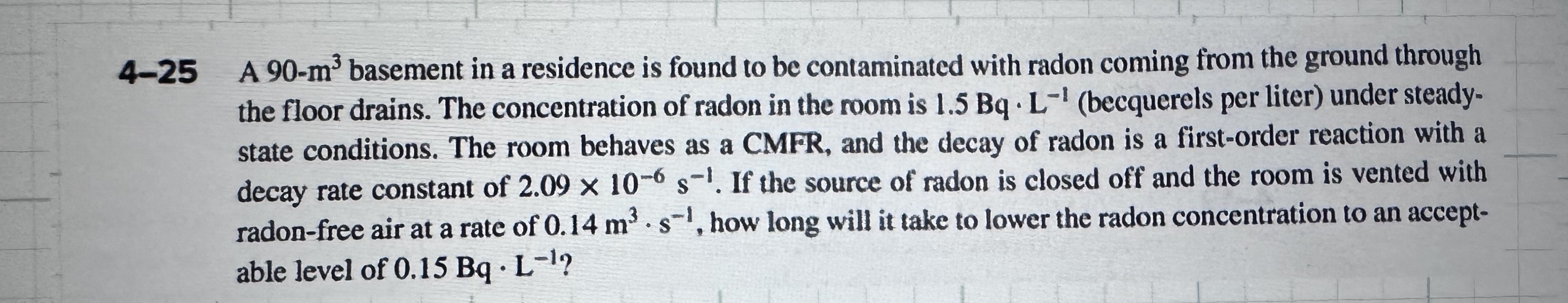 4 - 2 5 A 9 0 - m 3 basement in a residence is