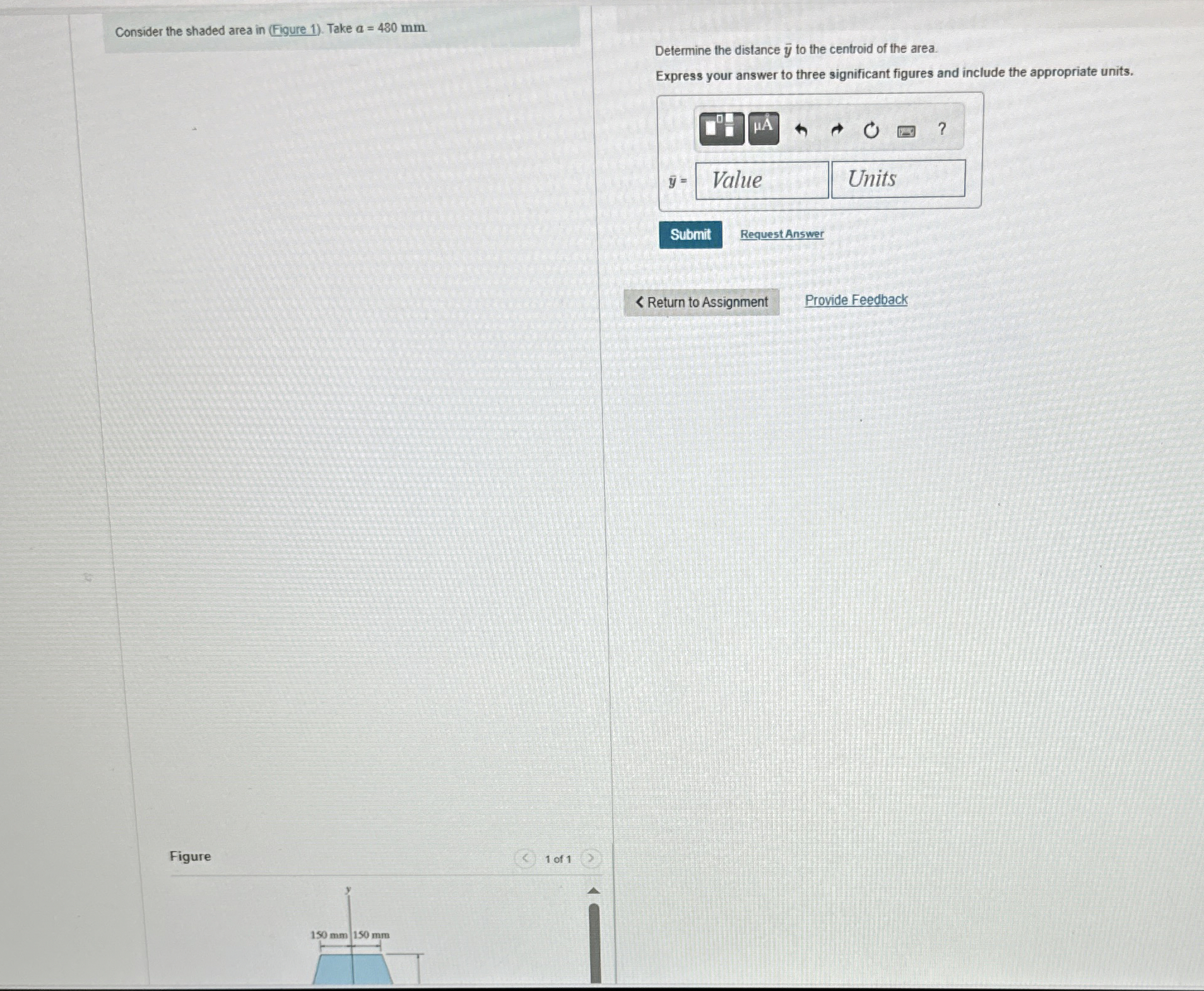 Consider the shaded area in ( Figure 1 ) . Take a